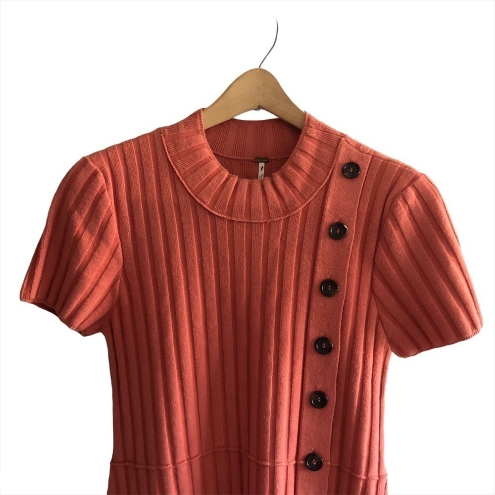 Free People Lottie Ribbed Button Sweater Dress - Picture 4 of 7